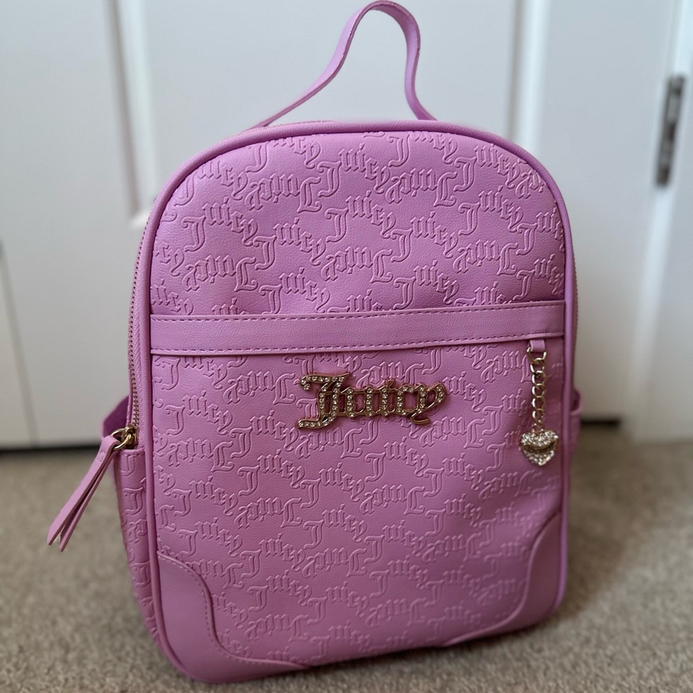 Juicy Couture Diamond Heartless Backpack Fondant Pink
